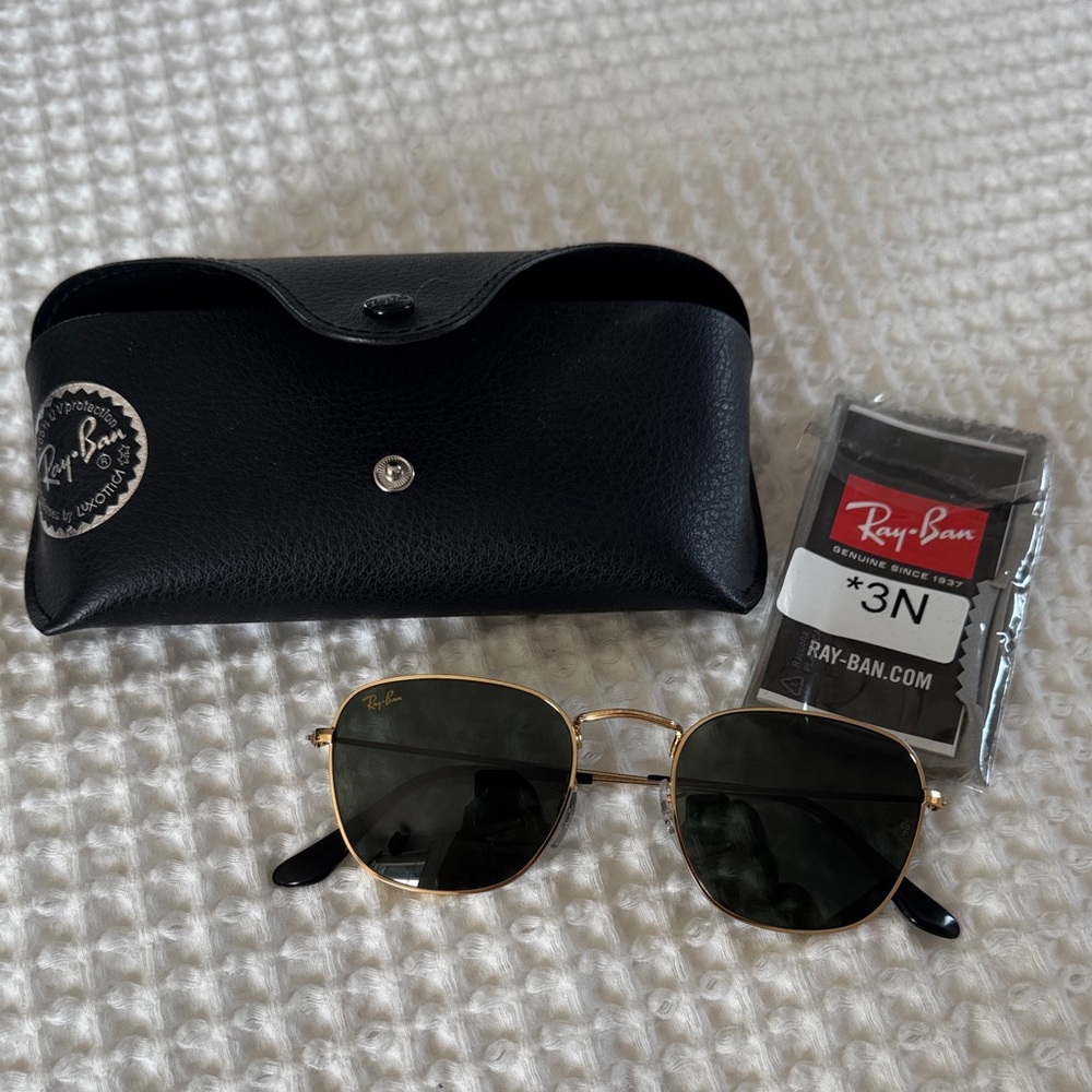 Ray-Ban Black and Gold Sunglasses
